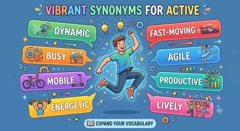 synonyms for active
