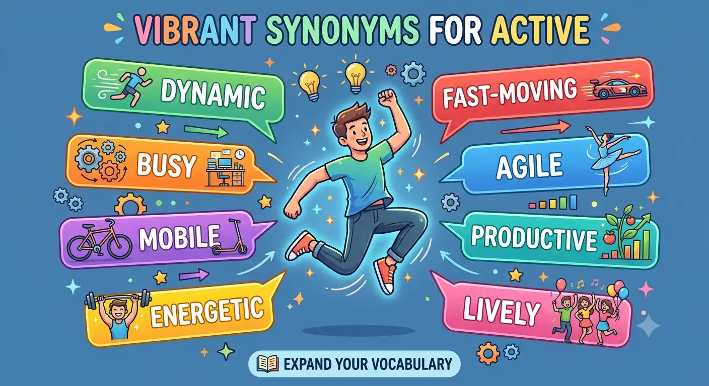 synonyms for active