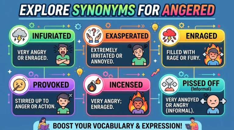 synonyms for angered