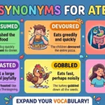 synonyms for ate