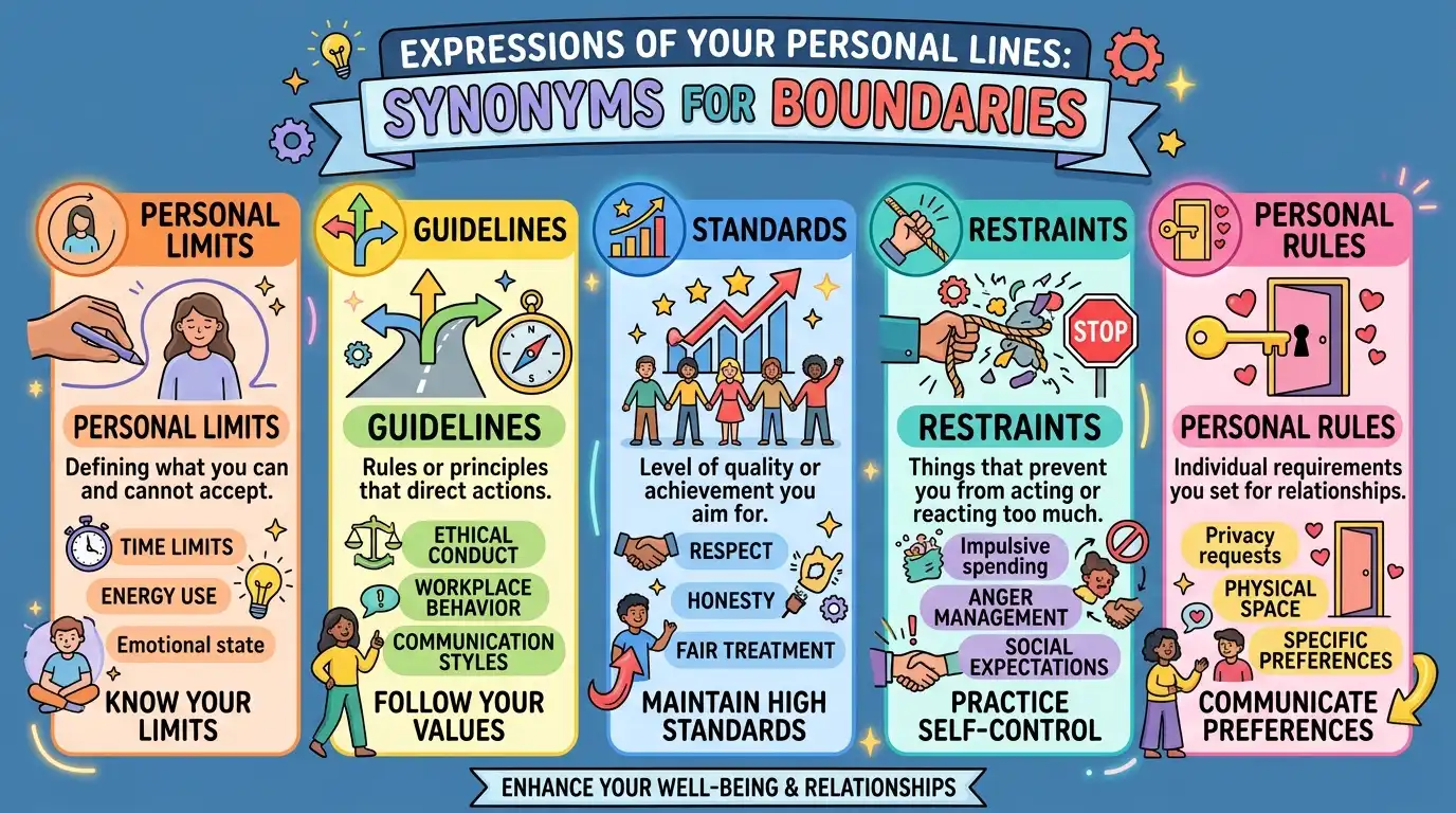synonyms for boundaries