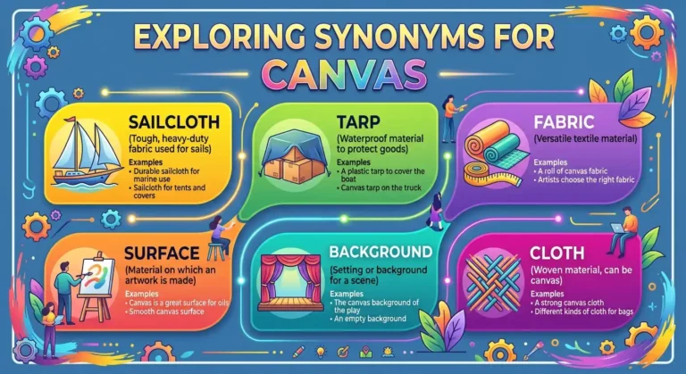 synonyms for canvas