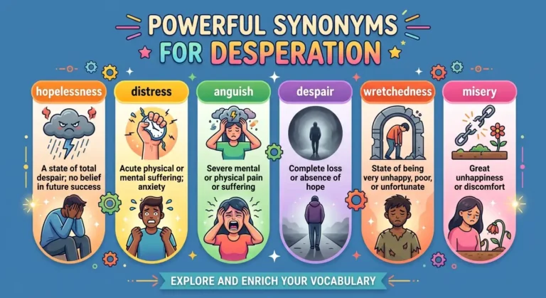 synonyms for desperation