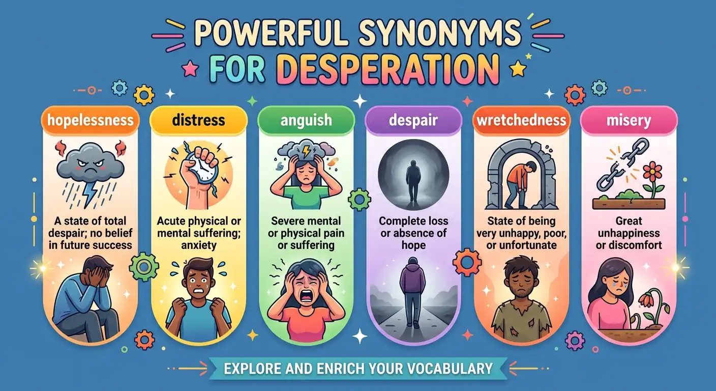 synonyms for desperation
