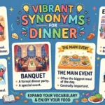 synonyms for dinner