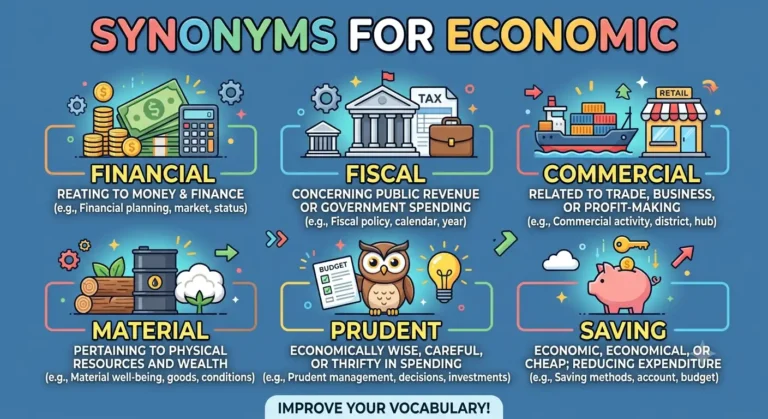 synonyms for economic