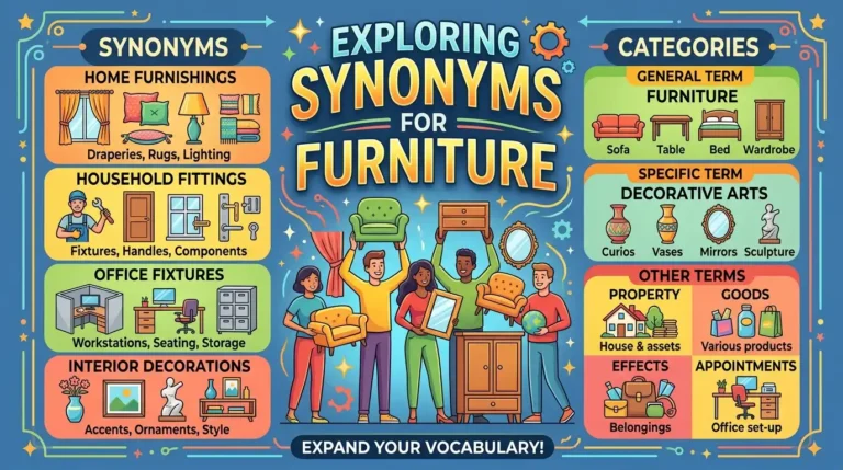 synonyms for furniture