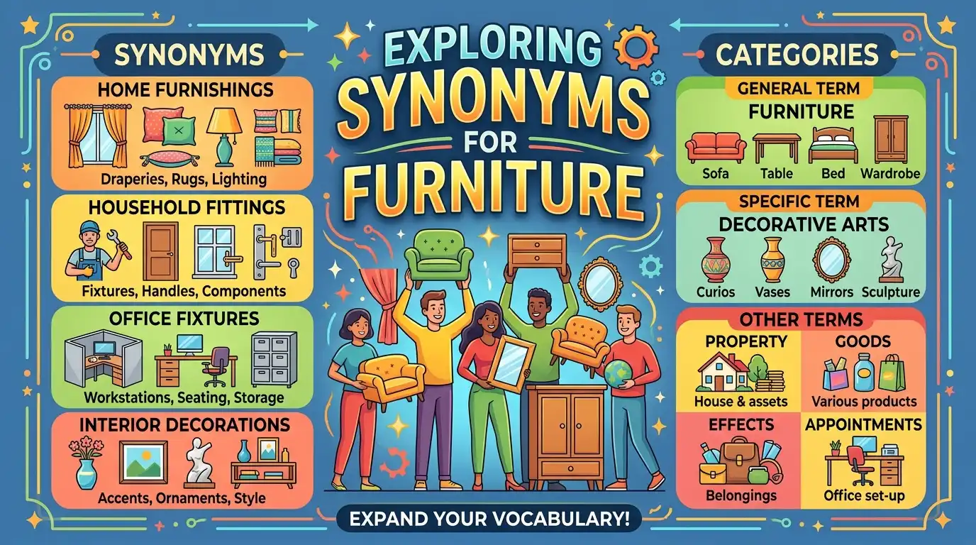 synonyms for furniture