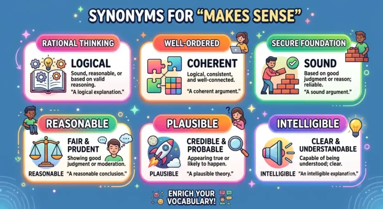 synonyms for makes sense