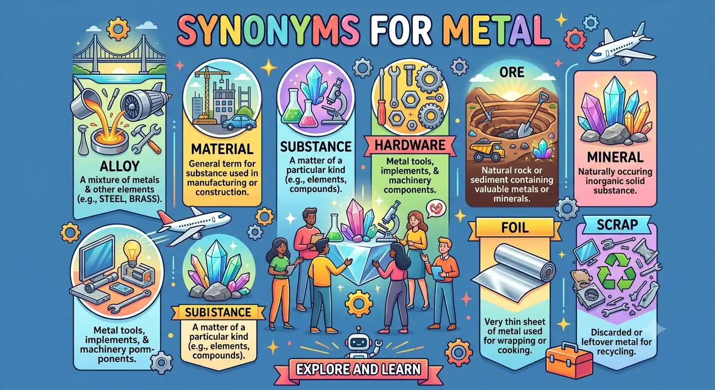 synonyms for metal