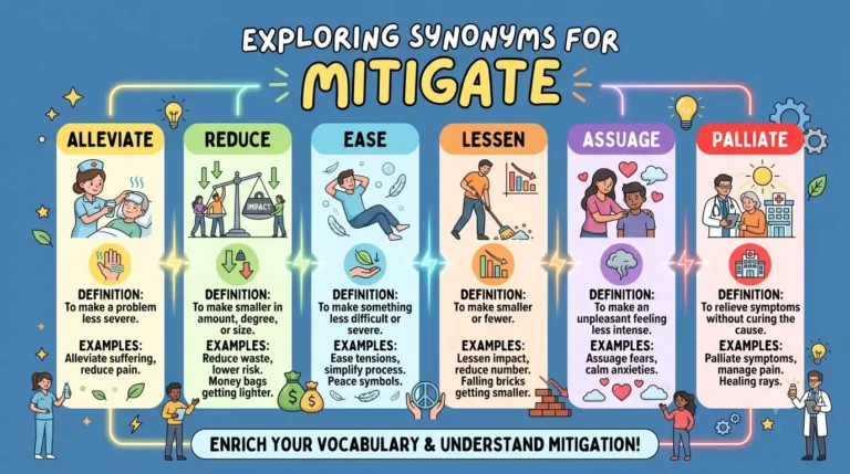 synonyms for mitigate