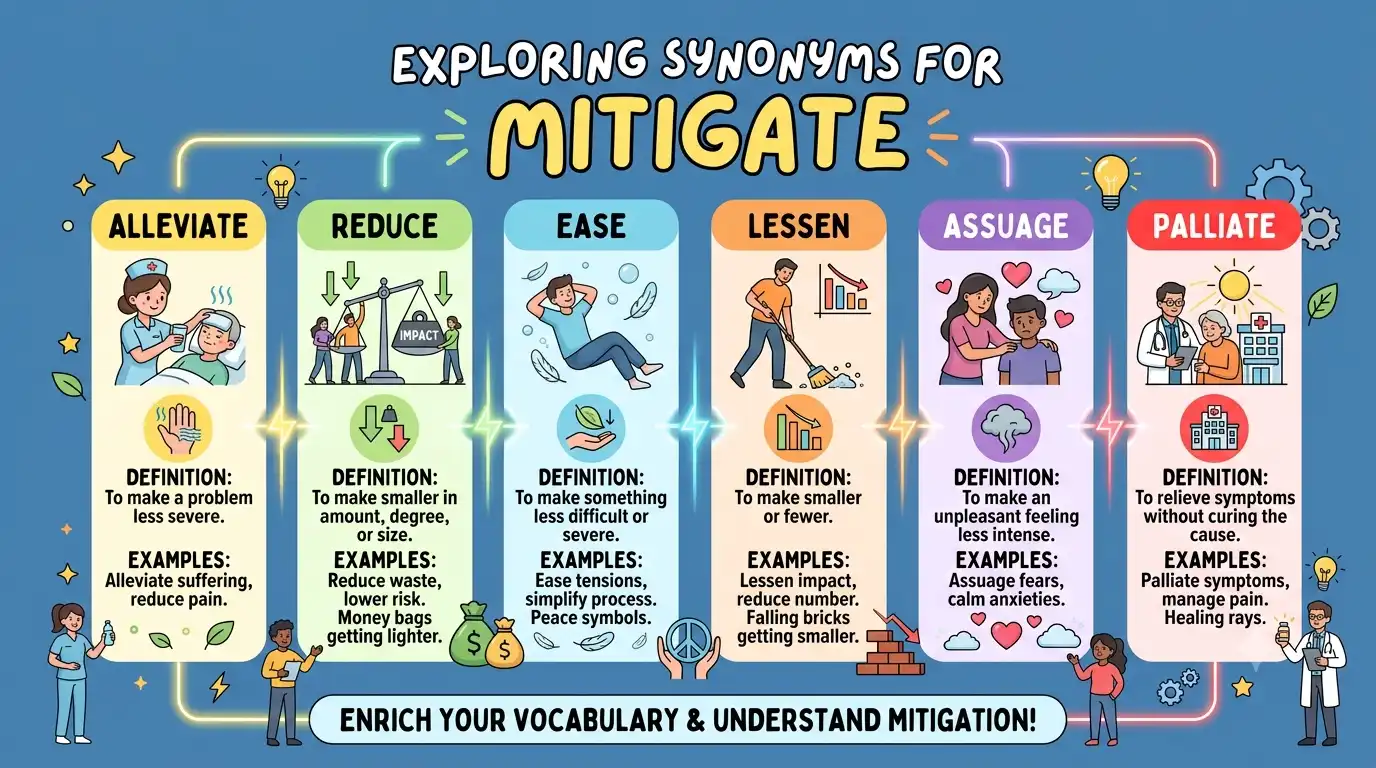synonyms for mitigate