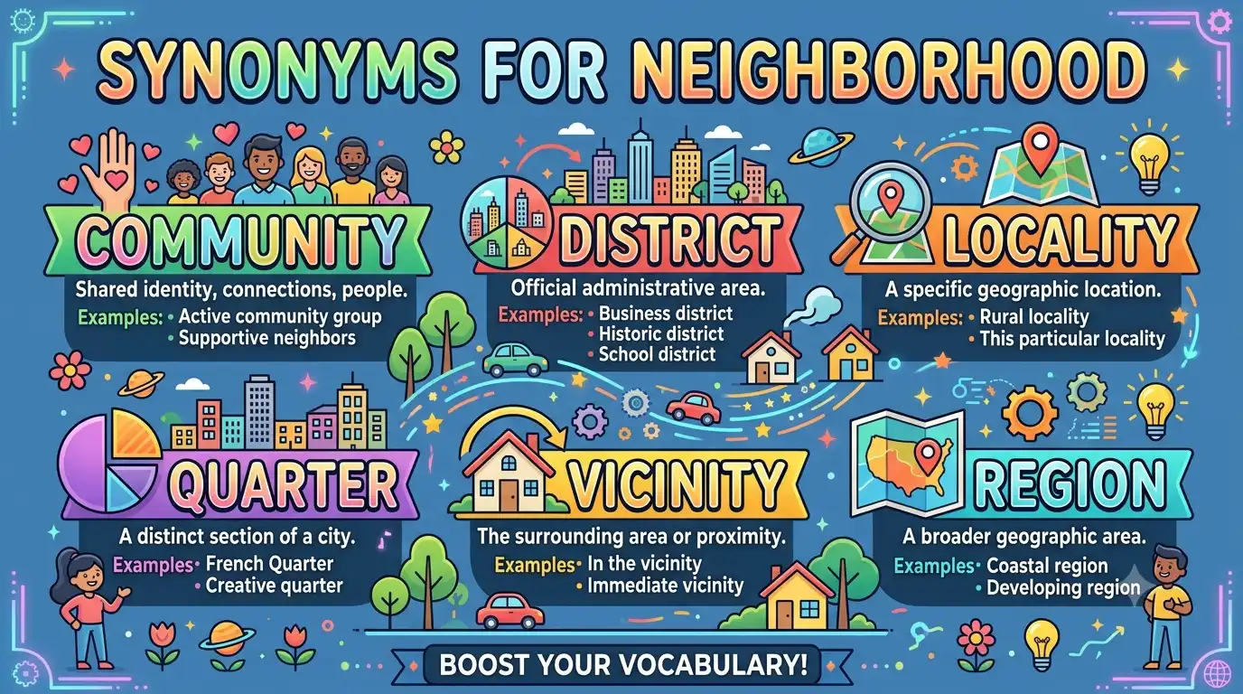 synonyms for neighborhood