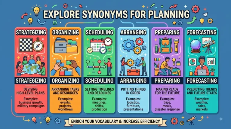 synonyms for planning