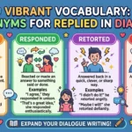 synonyms for replied in dialogue