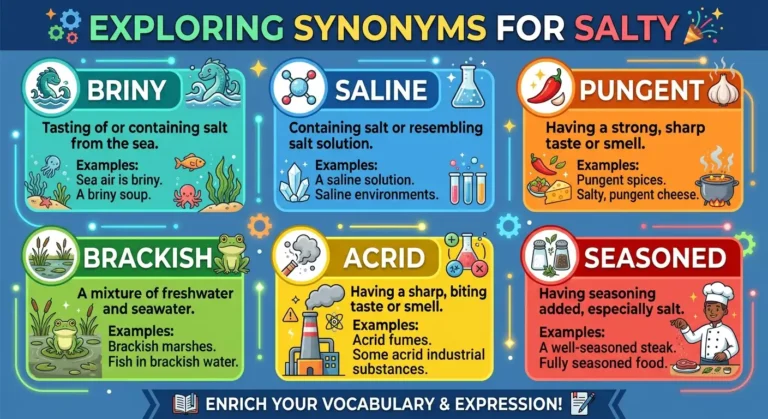 synonyms for salty