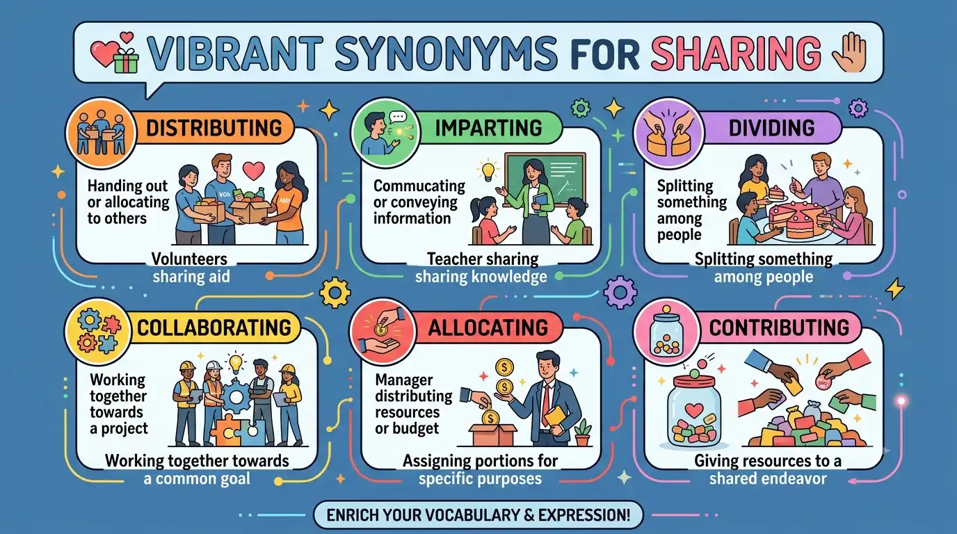 synonyms for sharing