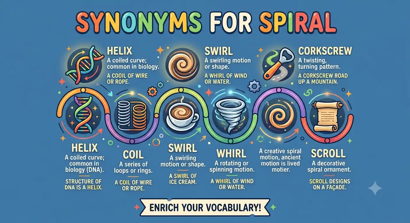 synonyms for spiral