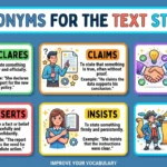 synonyms for the text states