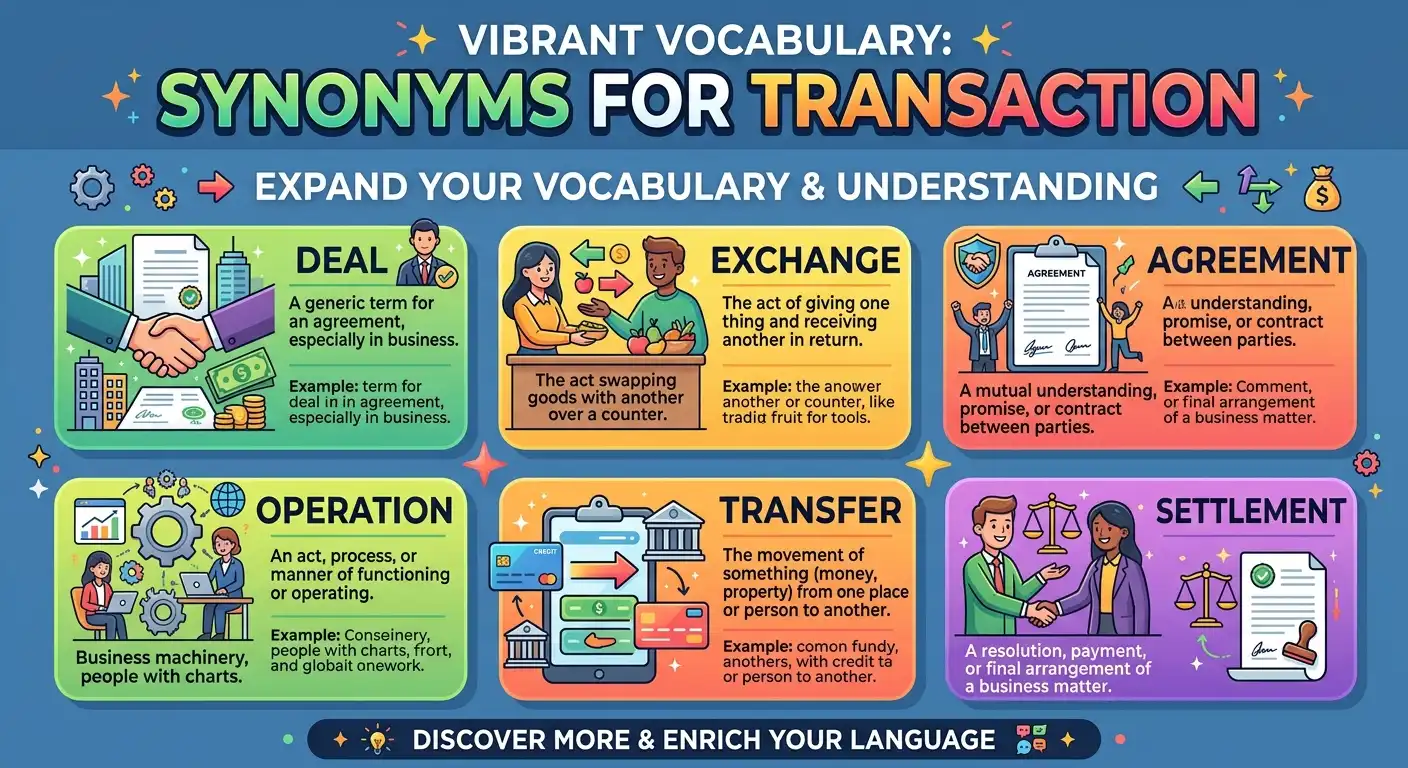 synonyms for transaction