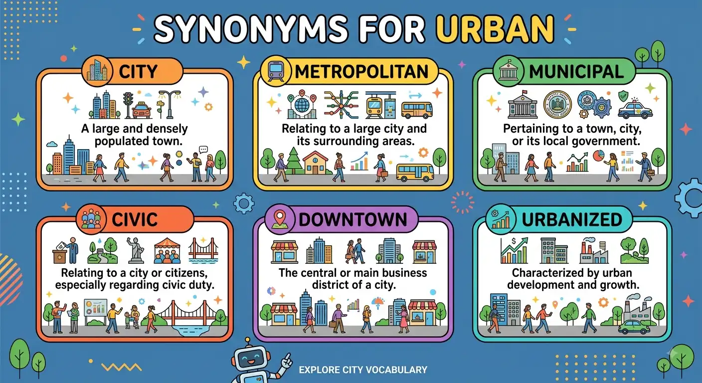 synonyms for urban