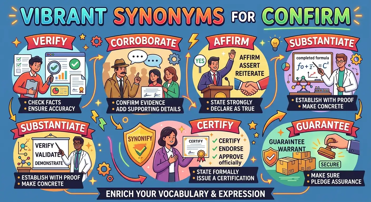synonyms for confirm
