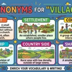 synonyms for village
