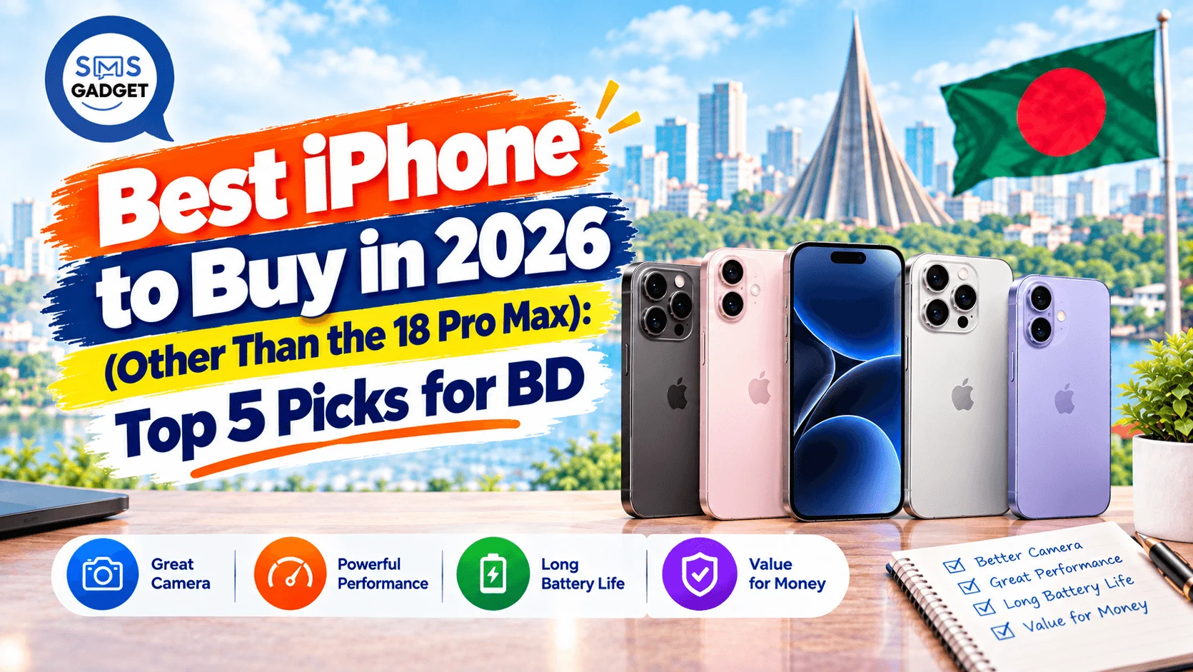 Best iPhone to Buy in 2026 (Other Than the 18 Pro Max): Top 5 Picks for BD