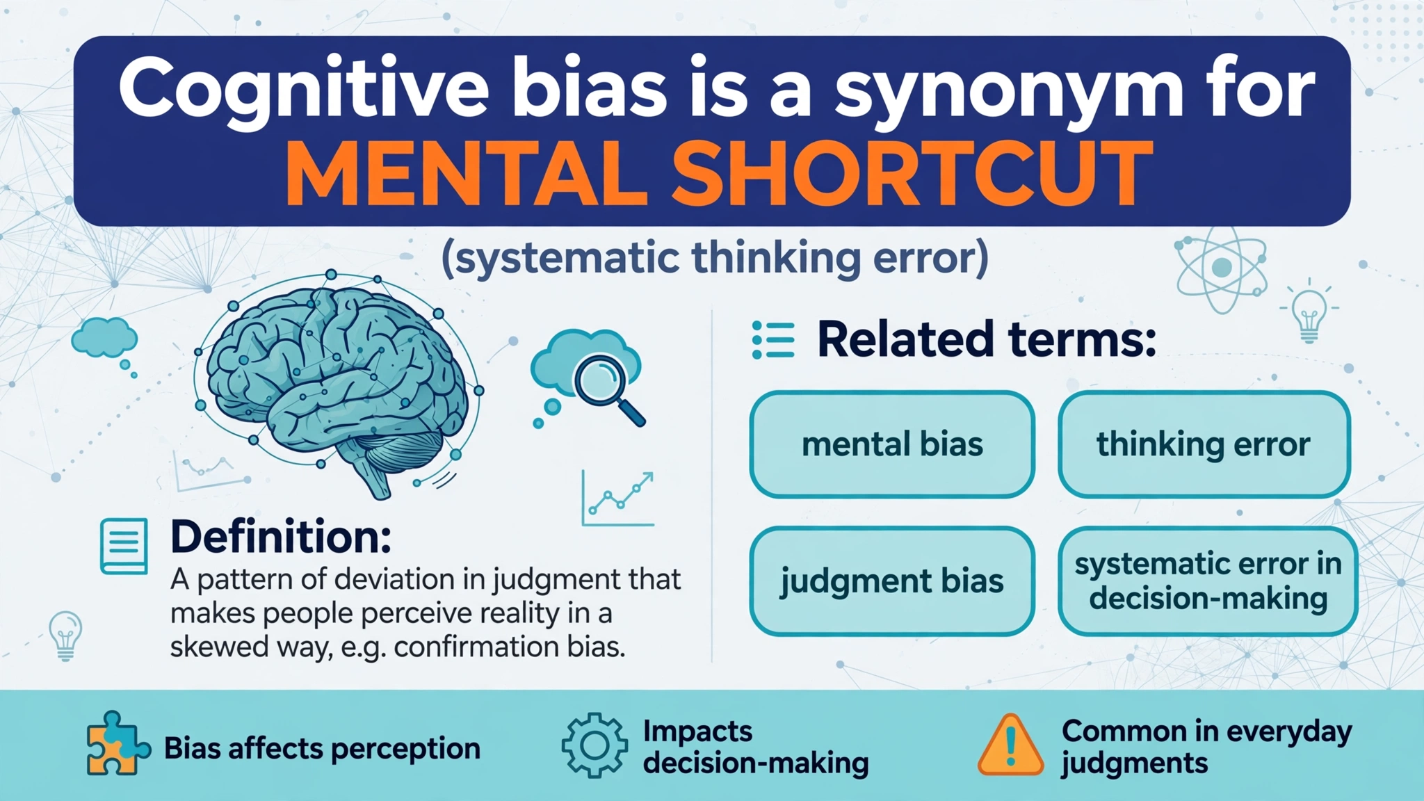 cognitive bias is a synonym for