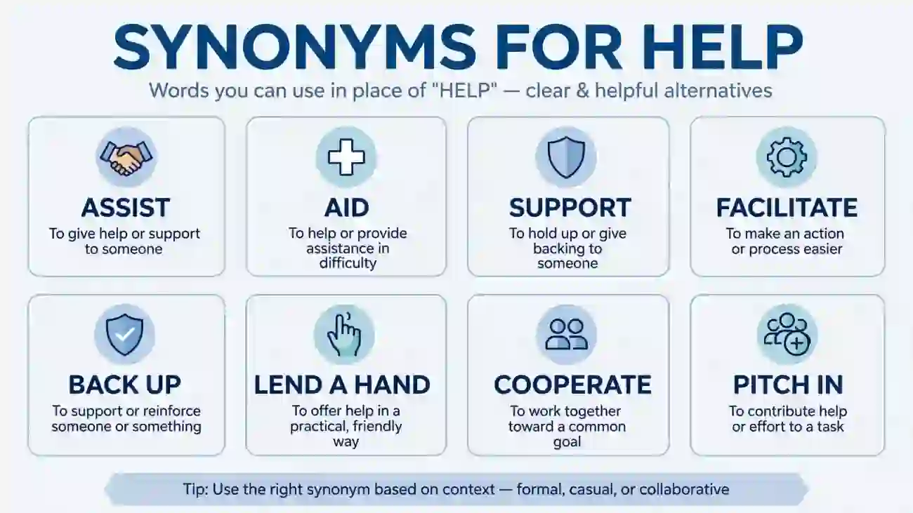 synonym for help