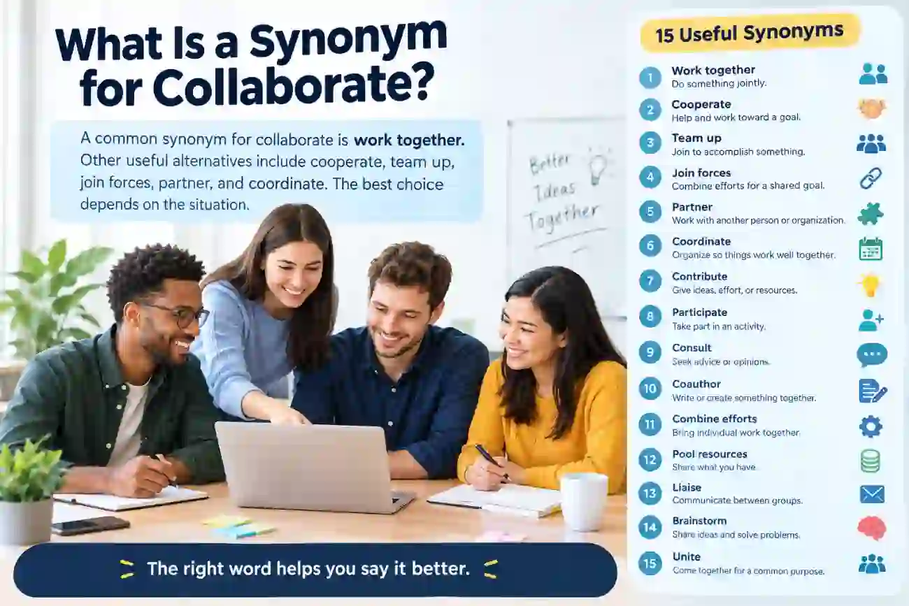 what is a synonym for collaborate