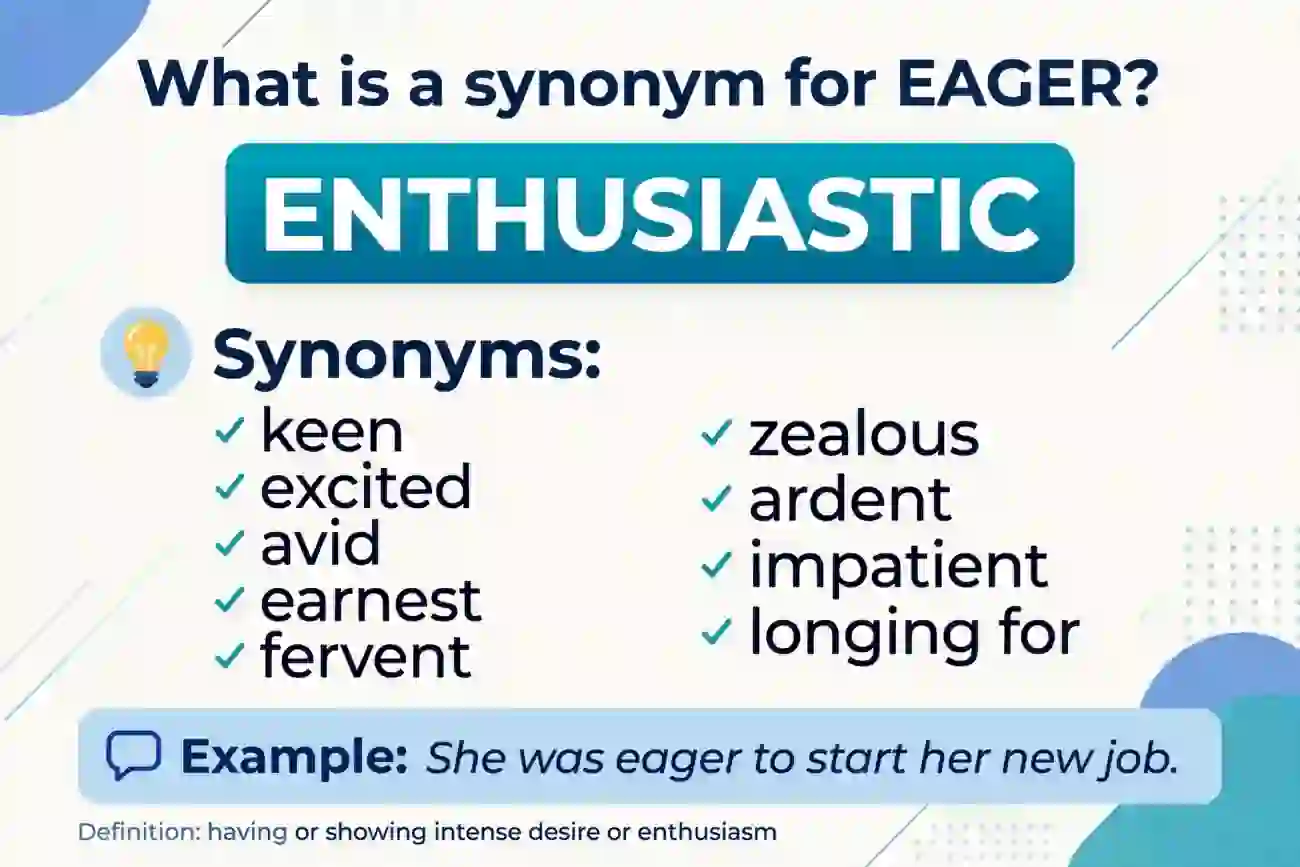 what is a synonym for eager