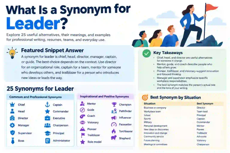 what is a synonym for leader