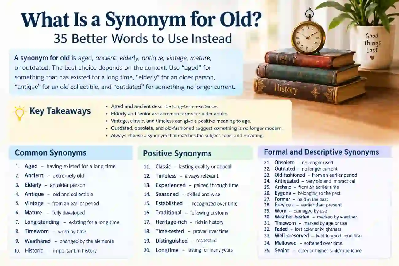 what is a synonym for old