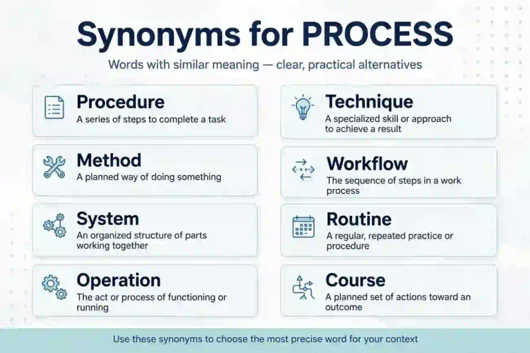 what is a synonym for process
