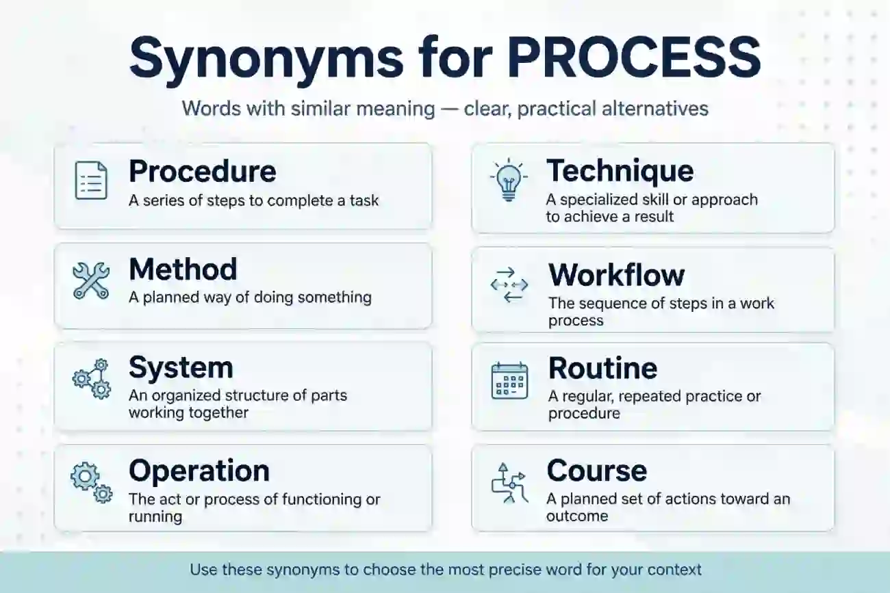 what is a synonym for process
